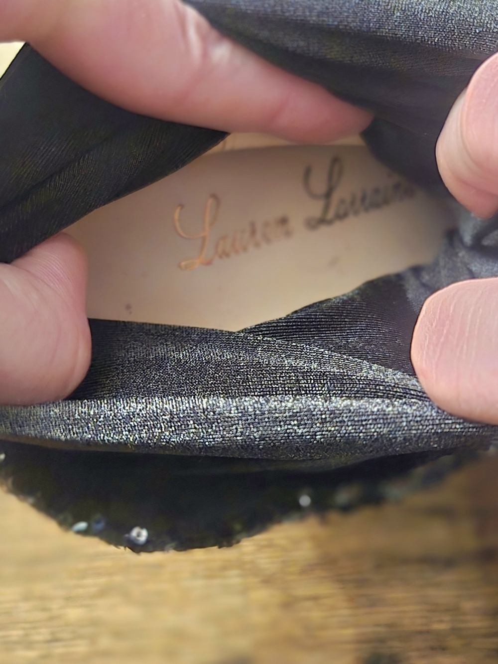 Lauren Lorraine OTK Nikitta Sequin Stretch Boots